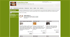 Desktop Screenshot of amberstonepets.net