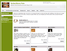 Tablet Screenshot of amberstonepets.net